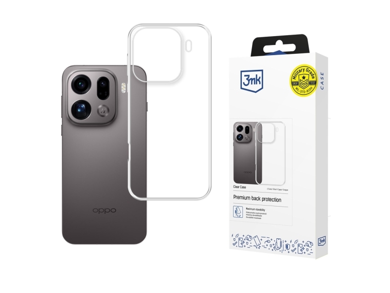 3Mk 5903108724951, Cover, Oppo, Find X9 Pro, 17,2 Cm (6.78"), Transparent
