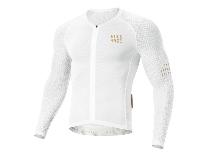 Rockbros cykeltröja YDCX008 Diamond med långa ärmar storlek L, vit | Cykling - Kläder - Cykelkläder | GameStuff
