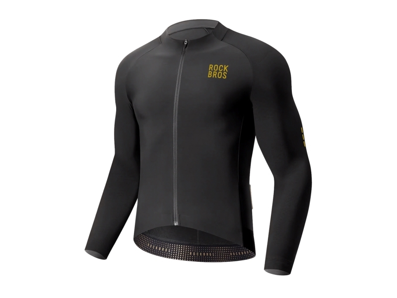 Rockbros Ydwt020 Diamant Cykeltrøje Efterår/Vinter Str. Xxxl - Sort