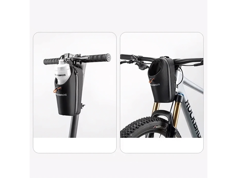 Rockbros Styrtaske Rockbros P002, Kompatibel Med Løbehjul Og Bycykler, 1,5 L – Sort