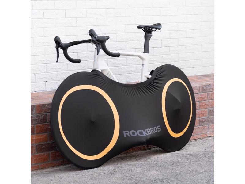 Rockbros Elastische Abdeckung Rockbros D95 Kompatibel Mit Fahrrädern 26–29" Gravel, Mountain, City, Road 700C (71×152 Cm) - Schwarz