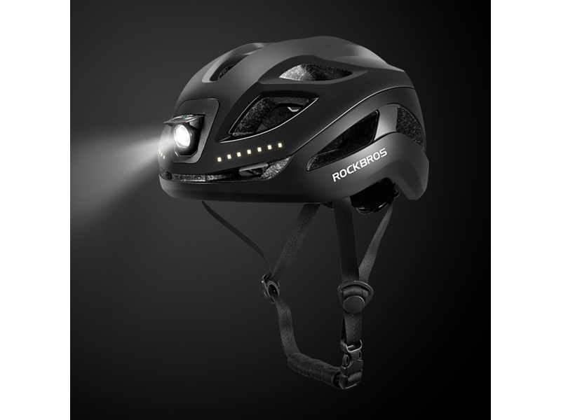 RockBros Kask rowerowy Rockbros ZK-077 ze zintegrowanym oswietleniem wielokierunkowym 57-61 cm