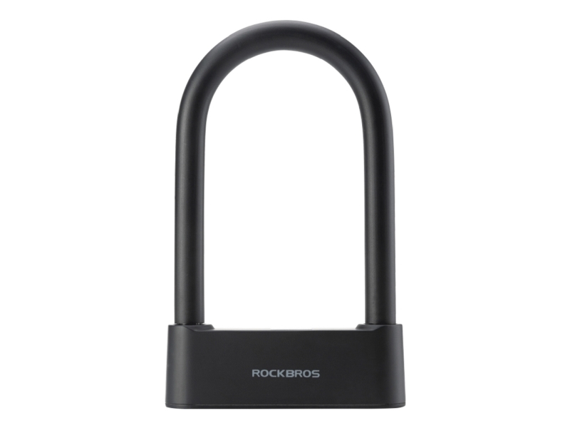Rockbros 32210818001 SMART Bicycle Lock with Fingerprint Reader and Bluetooth Connectivity - Black