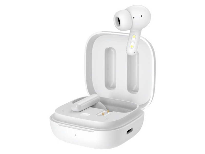 Qcy T13 In-Ear Hovedtelefoner Med Anc, Ipx5, Bluetooth 5.3 - Hvid