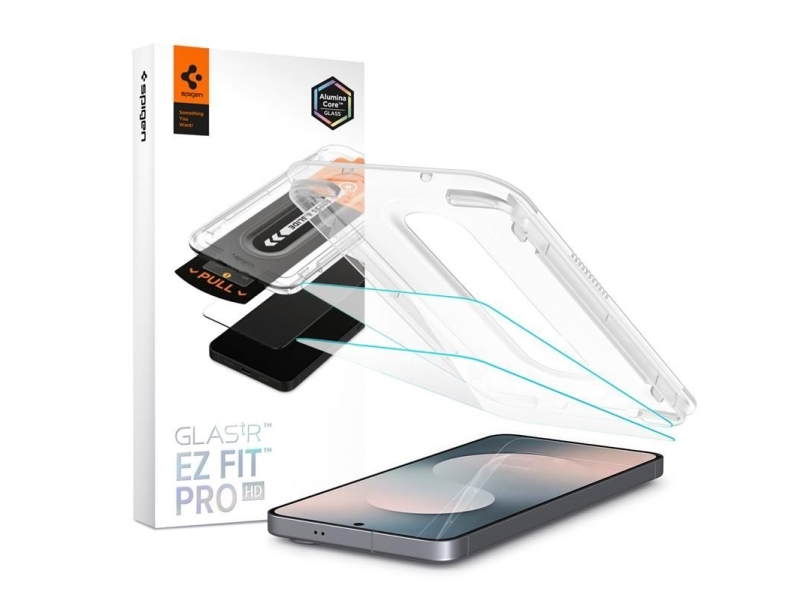 Spigen Glas.Tr "Ez Fit Pro" Hærdet Glas (2-Pak) Til Samsung Galaxy S25 Fe