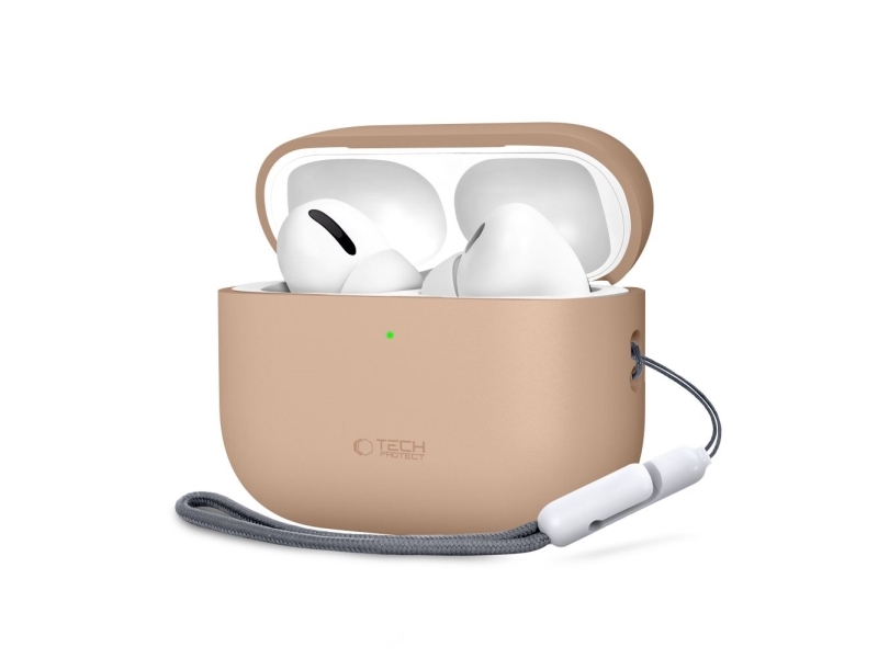 Tech-Protect Silikone Cover Til Apple Airpods Pro 3 Kaffe Latte