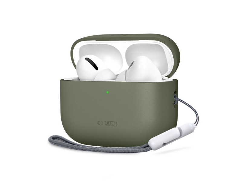 TECH-PROTECT silikonskal till Apple AirPods Pro 3 olivgrön | TV, Ljud & Bild - Bärbart ljud & Bild - MP3 spelare | GameStuff