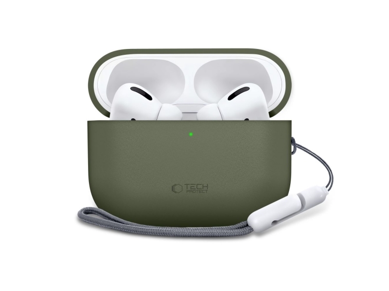 Tech-Protect silikonecover til Apple AirPods Pro 3 olivengrøn