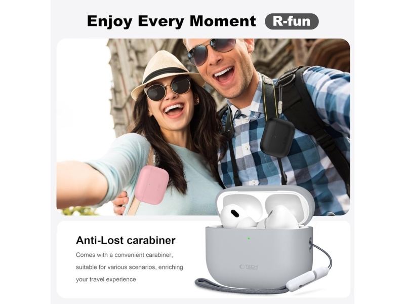 Tech-Protect silikonecover til Apple AirPods Pro 3 olivengrøn