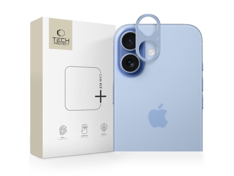 Tech-Protect Camalloy Fit+ Kameraglas Für Iphone 17 - Blau