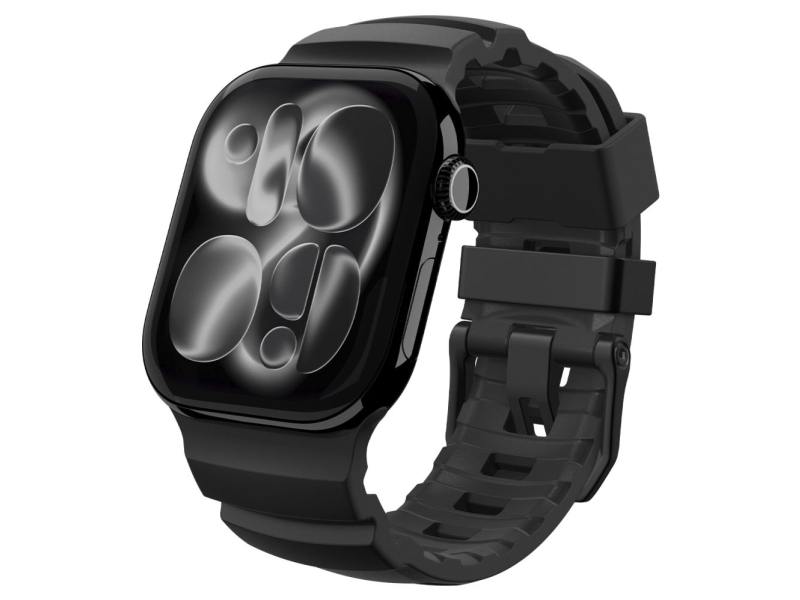 Spigen Wbs2, Band, Smartwatch, Sort, Apple, Apple Watch 10/11 (46Mm), Silikone