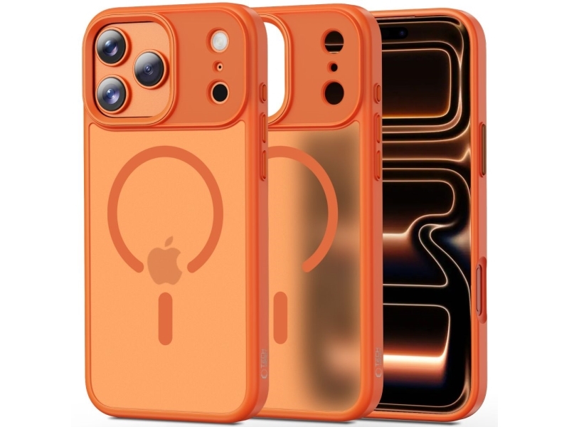 Tech-Protect Magmat Magsafe Cover Til Iphone 17 Pro Max - Orange
