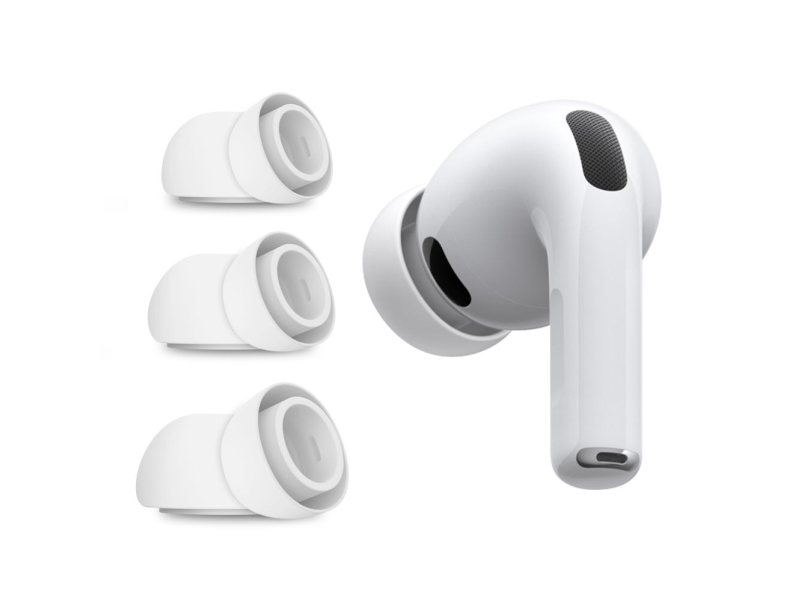 Hurtel Tech-Protect Ohrstöpsel Für Airpods Pro 3 In Den Größen S / M / L 3Er-Set - Weiß