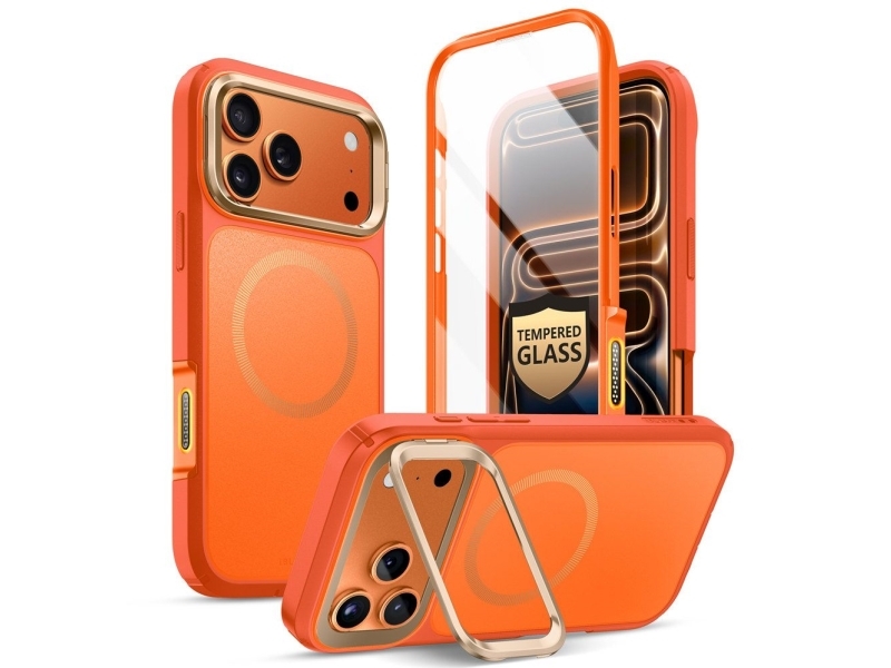 Supcase iBlsn Ares Flip Mag Magsafe cover til iPhone 17 Pro Max coral