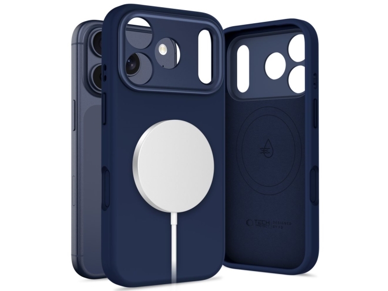 Tech-Protect Uniq Magsafe-Cover Til Iphone 17 Pro - Navyblå