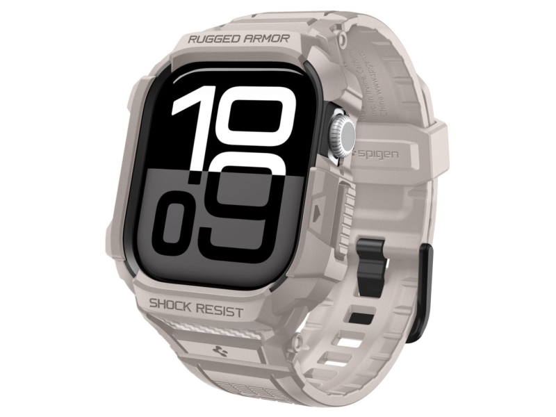 Spigen Rugged Armor “Pro” V2 Cover Til Apple Watch 10/11 (42 Mm) Dune Beige