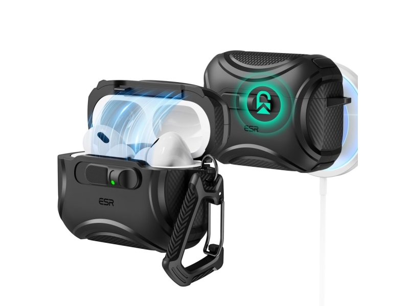 ESR Cyber ??FlickLock MagSafe-cover til AirPods Pro 3 - sort