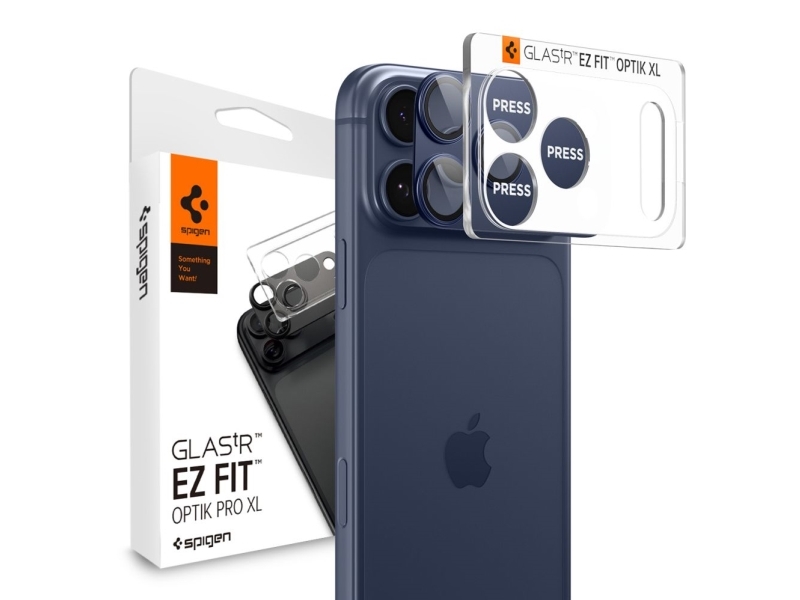 Spigen Optik Pro Xl Ez Fit, Apple, Iphone 17 Pro Max, Staubresistent, Kratzresistent, Blau, 2 Stück(E)