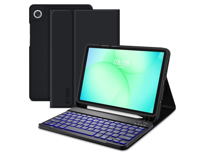 TECH-PROTECT SC PEN + KEYBOARD til Galaxy Tab A9/A11 8.7 (X110/X115/X133/X135) sort