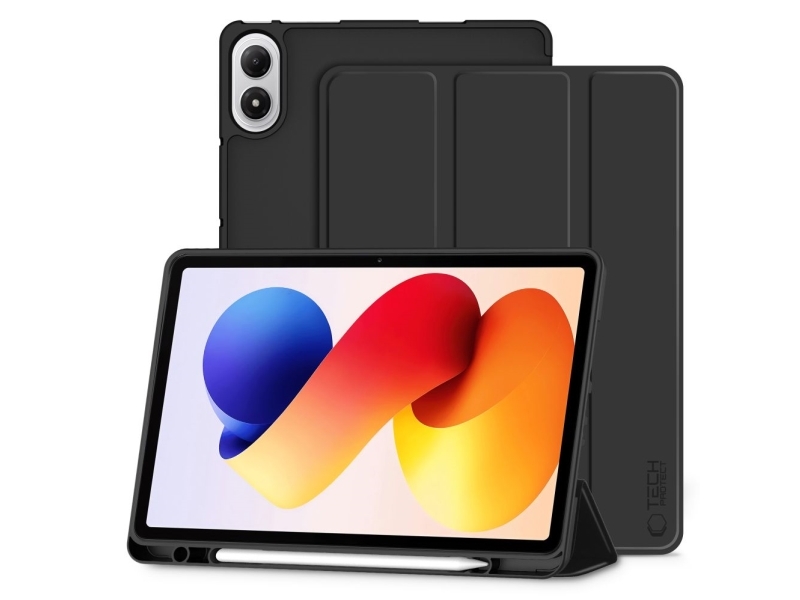 Techprotect Smartcase Stifttasche Für Xiaomi Poco Pad M1 / Redmi Pad 2 Pro 12.1 - Schwarz