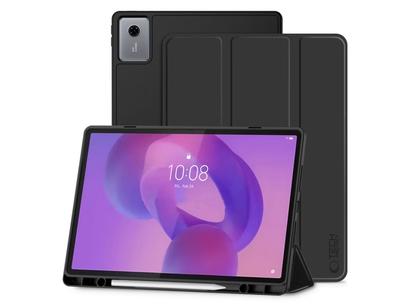4Kom.Pl Tech-Protect Sc Pen Case Für Lenovo Idea Tab Plus 12.1 Tb-361 (Schwarz)