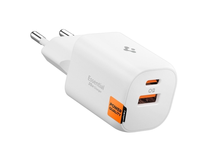 Spigen Essential Ee352eu Usb-C / Usb-A 35W Netzteil - Weiß
