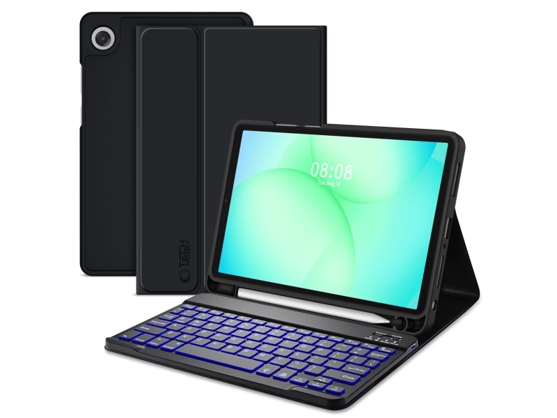 Tech-Protect SC Pen Case for Samsung Galaxy Tab A9+ / A11+ Plus 11.0 X210 / X215 / X216 / X230 / X235 / X236 - Black (US International)