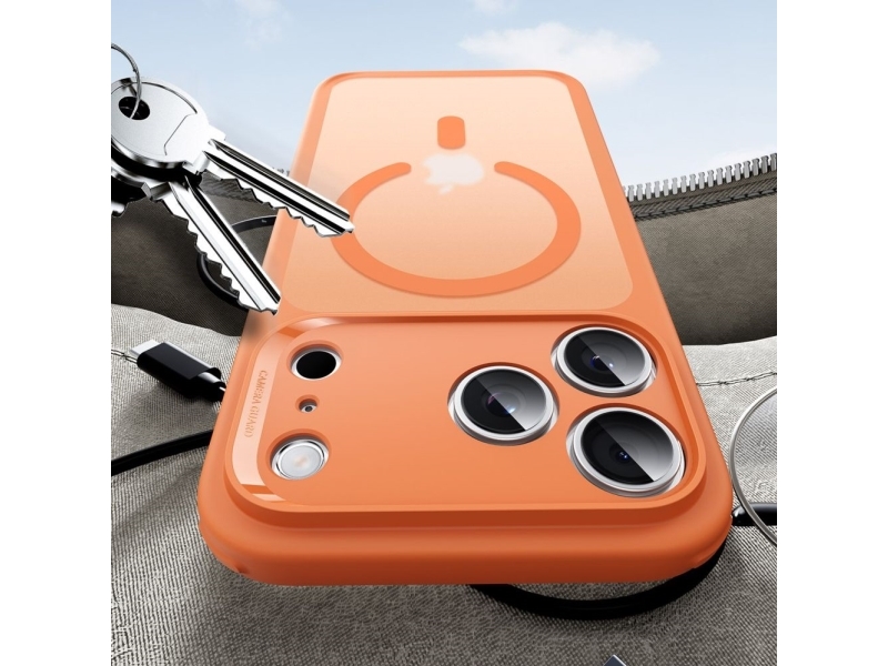 Esr Classic Hybrid Magsafe Hülle Für Iphone 17 Pro Max - Transparent/Orange
