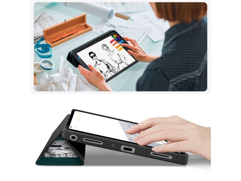 Tech-Protect SmartCase for Samsung Galaxy Tab A9+ / A11+ Plus 11.0 X210 / X215 / X216 / X230 / X235 / X236 - Green