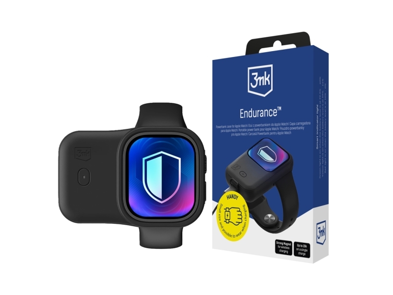 3Mk Endurance Powerbank Für Apple Watch 49 Mm 2.5W 1200Mah Usb-C - Schwarz