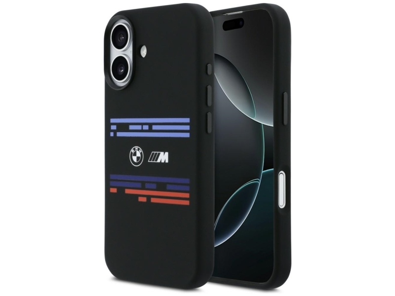 Bmw M Silicon Horizon Line Magsafe Cover Til Iphone 17 - Sort