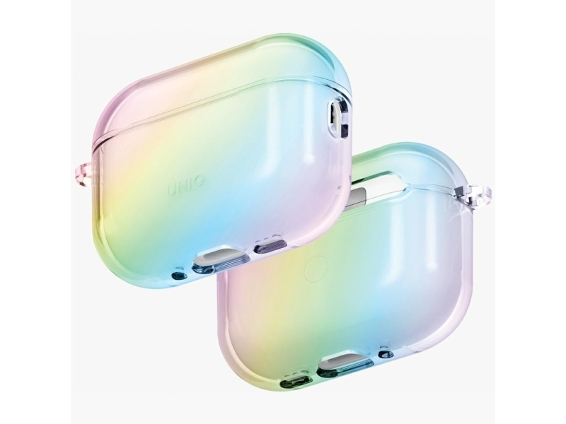 Uniq Iridescia Hang Case Til Airpods Pro 3 - Transparent Multifarvet
