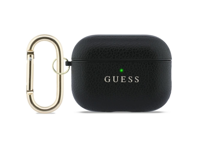 Guess Grained Classic Logo Case Für Airpods Pro 3 - Schwarz