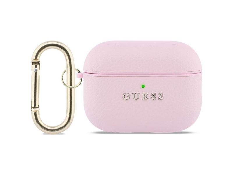 Guess Grained Classic Logo-Hülle Für Airpods Pro 3 - Pink