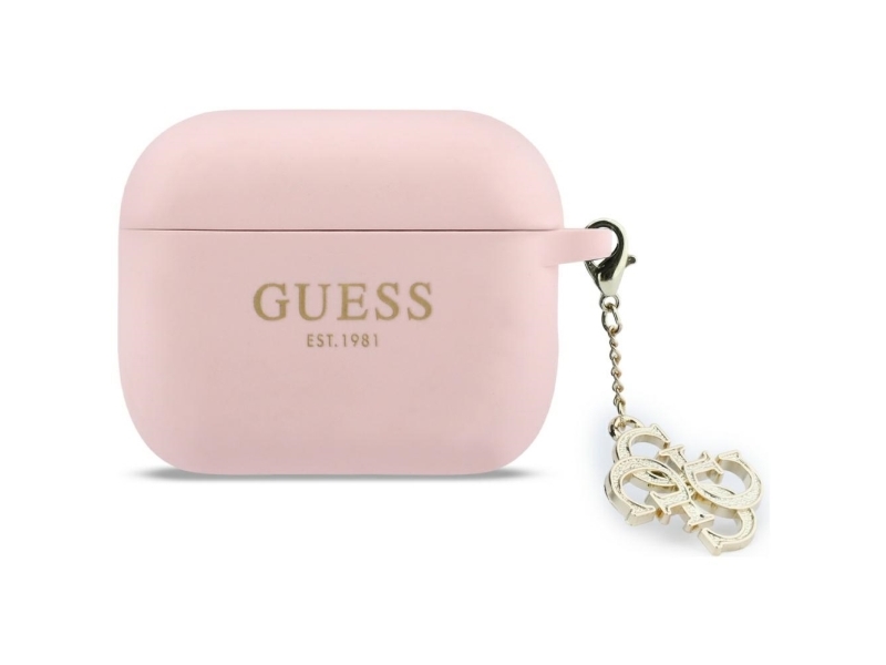Guess Silicone 4G Charm Case Für Airpods Pro 3 - Pink