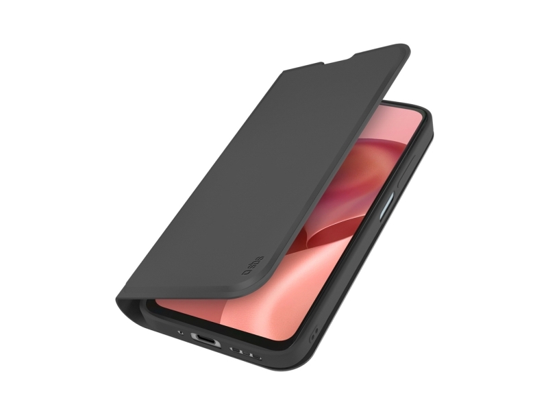 Sbs Wallet Smooth Case Mit Flip-Cover Für Motorola Moto G06 - Schwarz