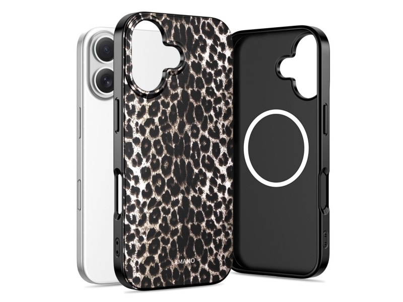 Tech-Protect Lamano MagSafe Case for iPhone 17 - Black and Brown