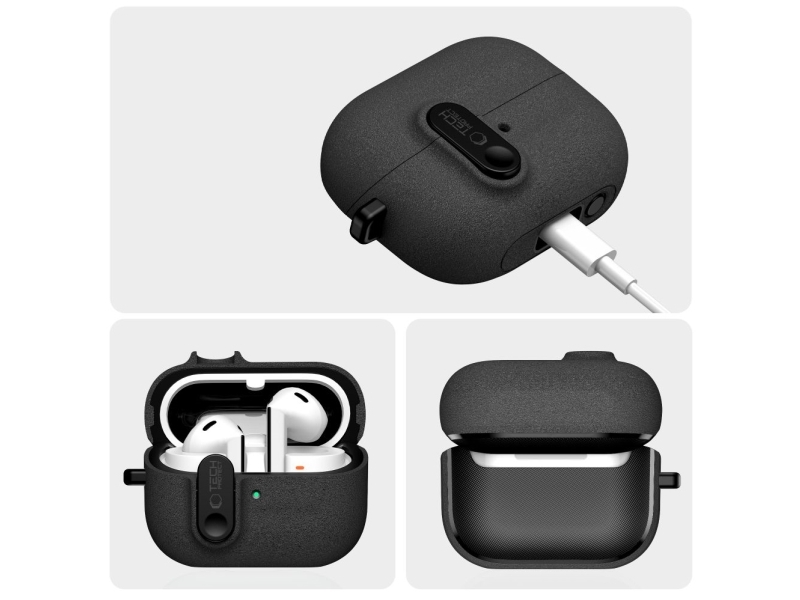 Tech-Protect Slim Hook Etui Samsung Galaxy Buds 3/3 Fe/3 Pro Black