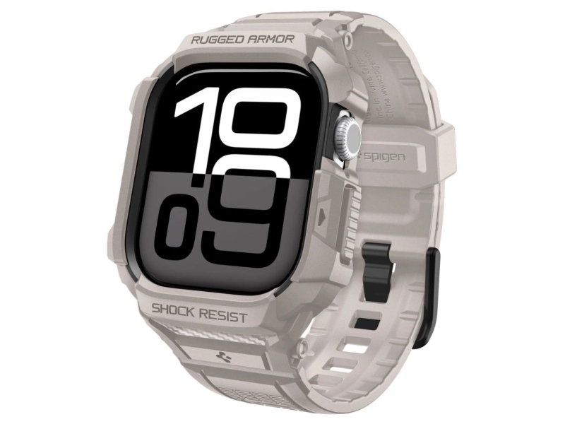 Spigen Rugged Armor ”Pro” V2 Apple Watch 10 / 11 (46 Mm) Dune Rusvai Gelsvas
