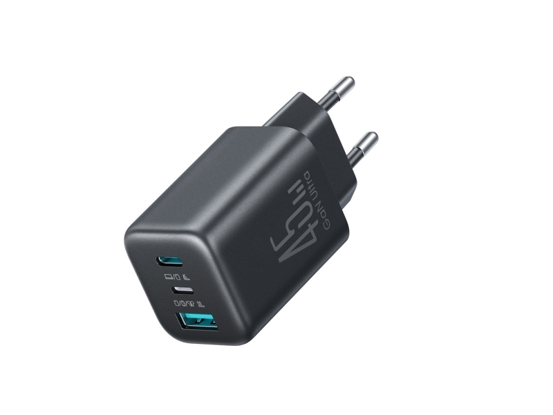 Joyroom Netzladegerät Joyroom Jr-To1 Gan 45 Usb-C Lightning Usb-A Schwarz