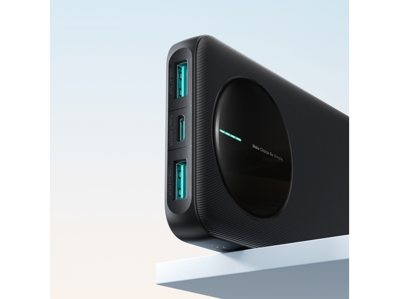 Powerbank Joyroom Jr-Pbf12 Pro 22,5W 10000Mah Med Digitalt Display 2X Usb-A 1X Usb-C - Sort