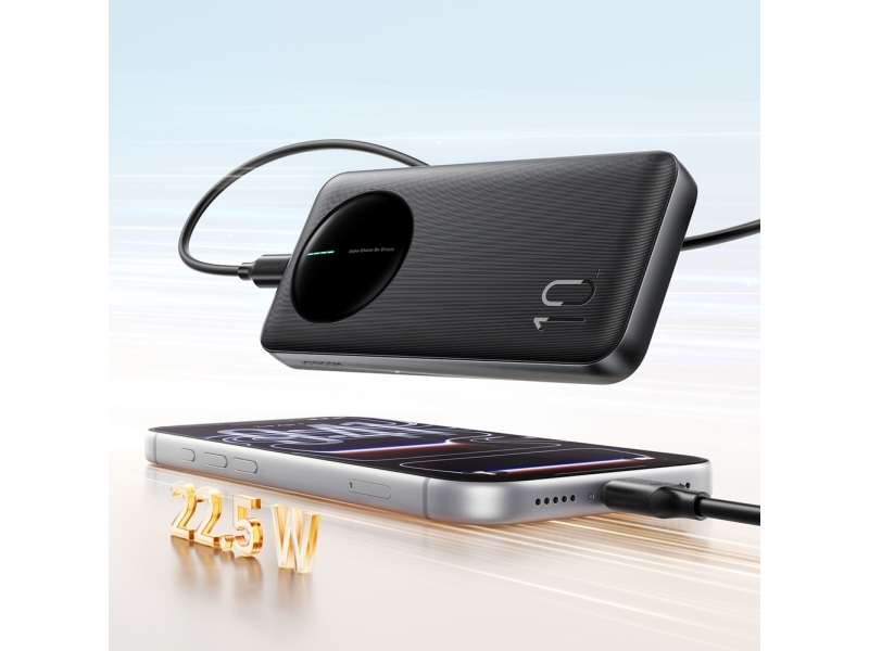 Powerbank Joyroom Jr-Pbf12 Pro 22,5W 10000Mah Mit Digitalem Display 2X Usb-A 1X Usb-C - Schwarz