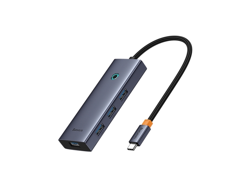 Fernspeicher: Usb Hub Baseus Hub 6-In-1 Baseus Ultrajoy Usb-C To Hdmi 4K@60Hz + 4X Usb 3.0 + Pd (Grau)