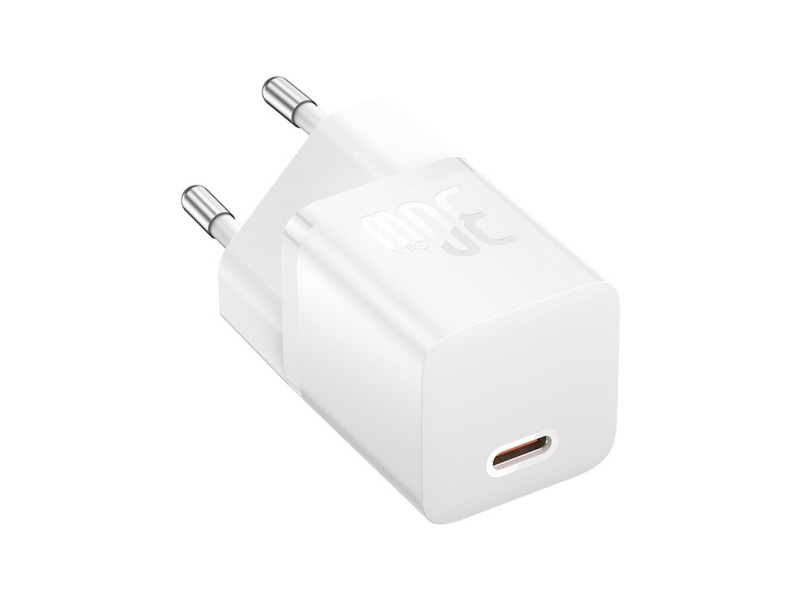 Baseus Gan5 30W Wandladegerät Mit Baseus Dynamic 3 Usb-C 100W 1M Kabel Weiß