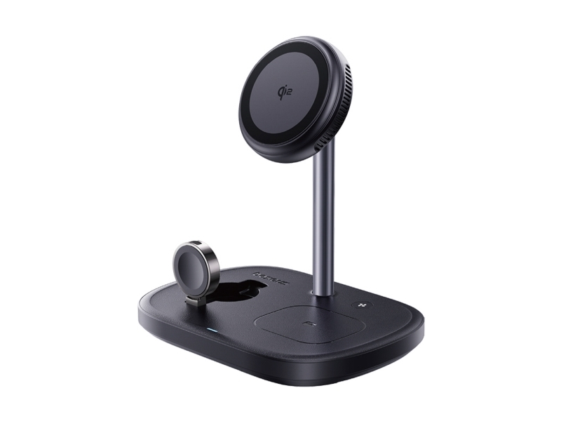 Baseus Induktionslader Enerfill Fs41 3-In-1 Mit Kühlung Eu-Stecker 45W Usb-C Auf Usb-C – Schwarz