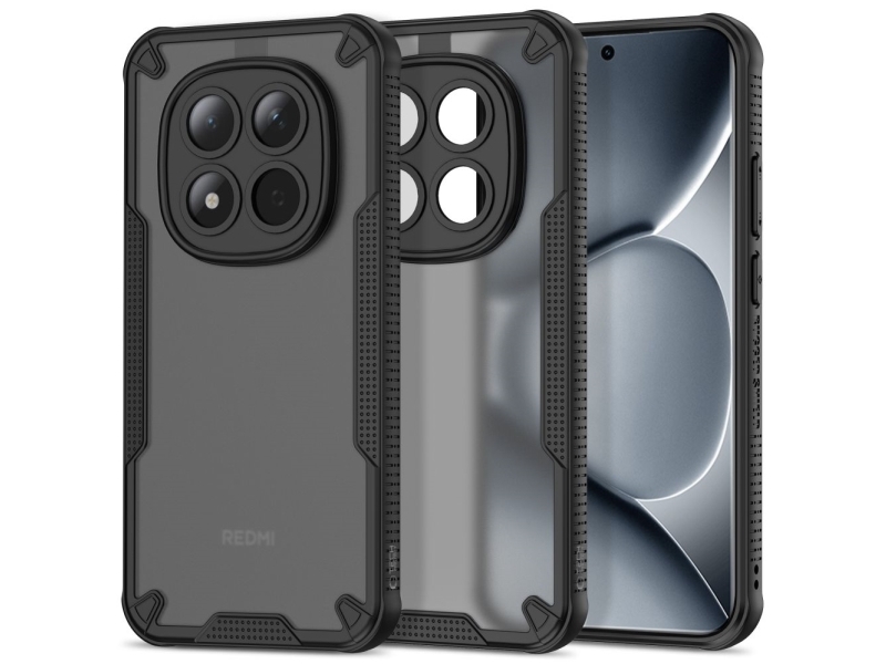 Tech-Protect Rugged Shield Case Für Xiaomi Poco M8 Pro / Xiaomi Redmi Note 15 Pro+ 5G - Schwarz