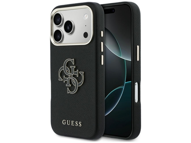 Guess Fw Resin Logo-Cover Til Iphone 17 Pro - Sort
