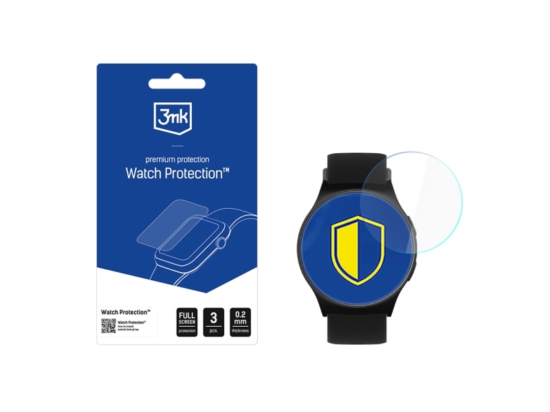 3Mk Arc Watch Fullscreen Display-Schutzfolie Für Motorola Moto Watch 47Mm
