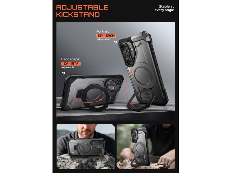 Supcase Ub Grip Mag Magsafe-Cover Til Samsung Galaxy S26 - Sort