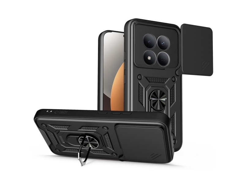 Tech-Protect Camshield Pro Etui Til Xiaomi Redmi Note 15 Pro 5G - Sort